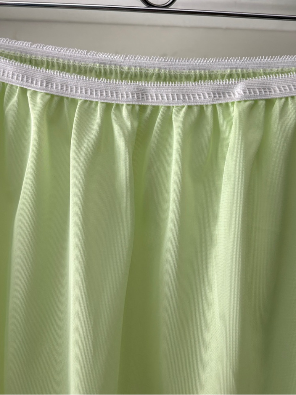Vintage Pastel Green Lace Trim Half Slip Size XL - Picture 4 of 13